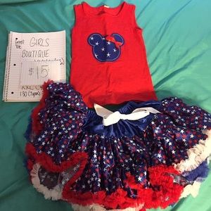 🌹Girls 7/8 Boutique Tutu Minnie Mouse🌹